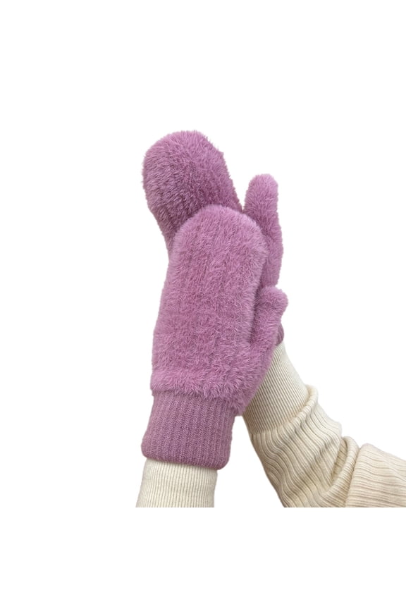 Winter Striped Lined Thermal For Extreme Cold Weather Outdoor Activities Cycling Skiing Warm Thermal Insulated Mittens