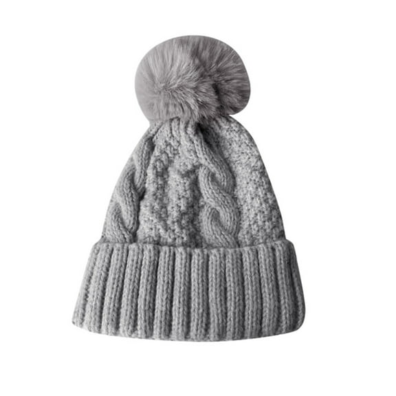 Womens Winter Hat Beanies Women Bonnet Femme Chapeau D'hiver Tricoté De Couleur Unie for Femme Chapeau Moelleux Et Épais En Peluche Chapeau De Ski Chaud for Femme Bonnet Femme Hiver