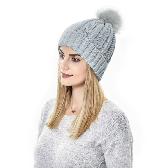 Womens Winter Hat Cold Weather Gear Winter for Women Winter Hats Soft Knit Hat With Warm Knitted Snow Cap