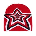 thumbnail image 1 of Womens Winter Hat Star Print Lightweight Warm Pullover Cap Stretchy Casual Soft Comfortable Trendy Beanie Hat, 1 of 3