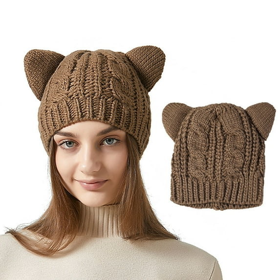 Womens Winter Hats Cold Weather Gear Winter Warm Daily Fashionable Elastic Casual Slouchy Hat Suitable for Man and Woman