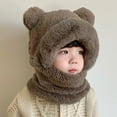 thumbnail image 1 of Womens Winter Hats Fox Hat Brown Beanie Hat Winter Scarf Snow Hats For Women, 1 of 4