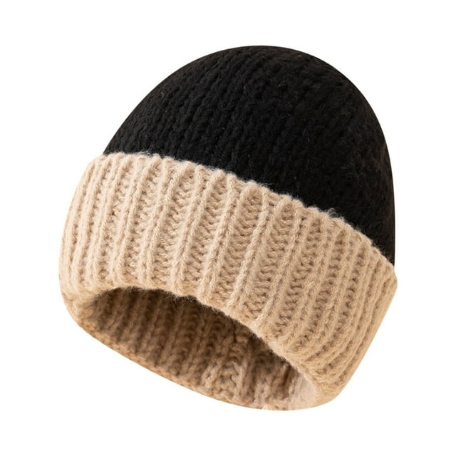 Womens Winter Hats Winter Knitted Thickened Woolen Hat For Women