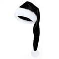 thumbnail image 1 of Womens Winter Hats Long Velvet Santa Hat Warm Christmas Costume Hat for Festival Party Hats for Women Men Black One Size, 1 of 2