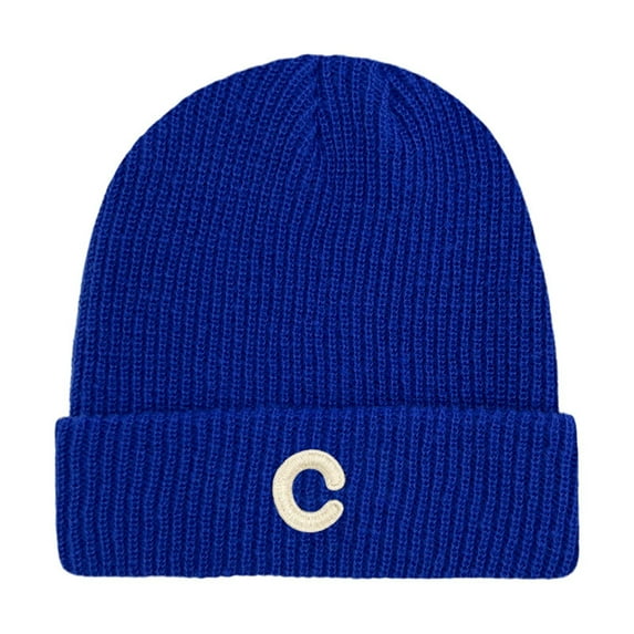 Womens Winter Hats Winter Classic Knitted Cuffed Beanie Soft Warm Comfortable Hat for Outdoor Hats for Women Men Blue One Size