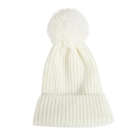 Womens Winter Hats For Women Kids Winter Hats Fleece Warm Thick Knitted Hat Fashionable Polyester Hat For Girls Boys Outdoor Daily Wear One Size Fall Fashion Must Haves