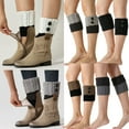 thumbnail image 1 of Womens Winter Knit Leg Warmers Crochet Slouch Boot Socks, 1 of 5