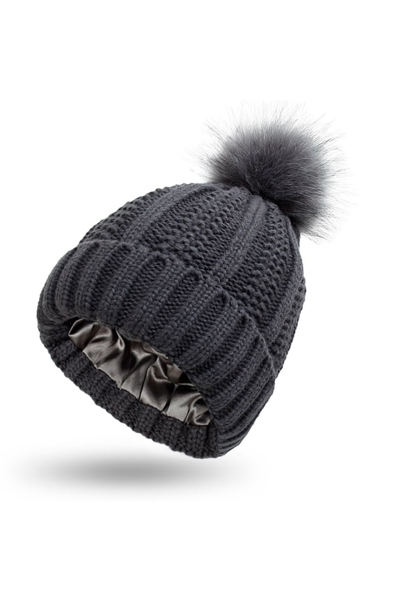 Womens Winter Knitted Hat With Pom Warm Knit Cap Hats For Women Farmer Veteran Make Deep Again Hat Womens Baseball Caps Beach Plain Trucker Cap Baseball Caps for Toddlers Girls Womens Baseball Caps