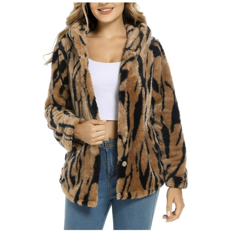 Walmart leopard print on sale jacket