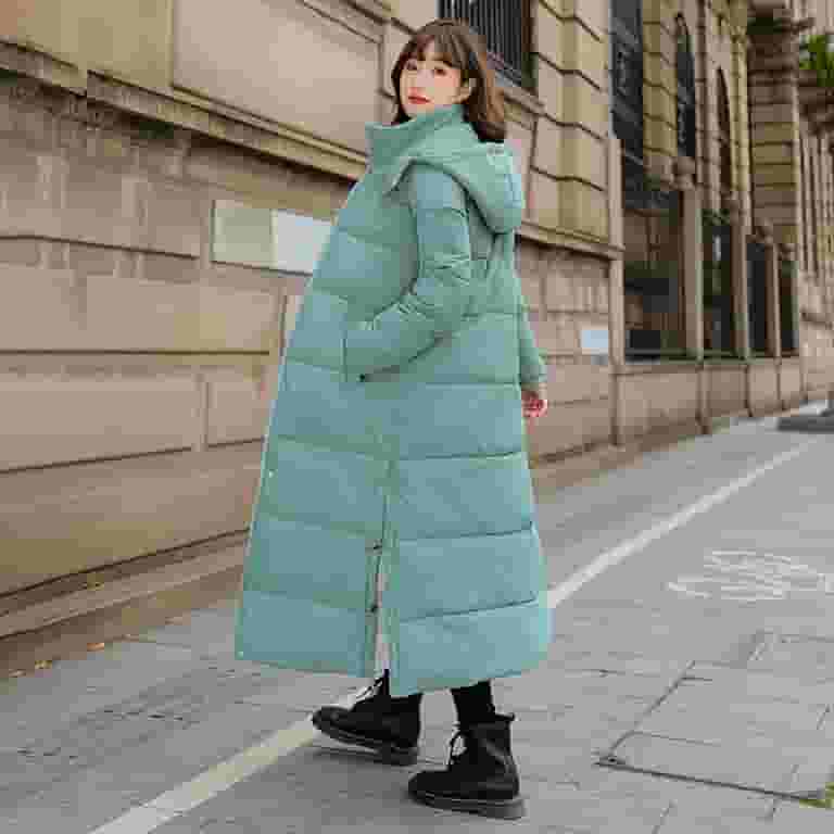 Long Puffer Coat Women's Down Parka Styling Long Puffer Coat