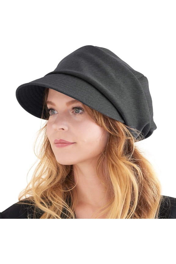 Womens Winter Newsboy Slouchy Hat - Flat Cap Men Hipster Visor