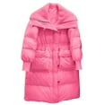 thumbnail image 1 of Womens Winter Plus Size Coats Long Sleeves Color Blocked With Zippered Pockets Outerwear Coats (M), 1 of 4