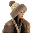 thumbnail image 1 of Womens Winter Pompom Hat Knit Earflap Hat Warm Hat Cap Outdoor Ski Cap Ear Covers for Winter Winter Hats for Men Trooper Lined Winter Hats for Men Cool Snow Hat Winter Winter Hats with Ear Trapper Hat, 1 of 3