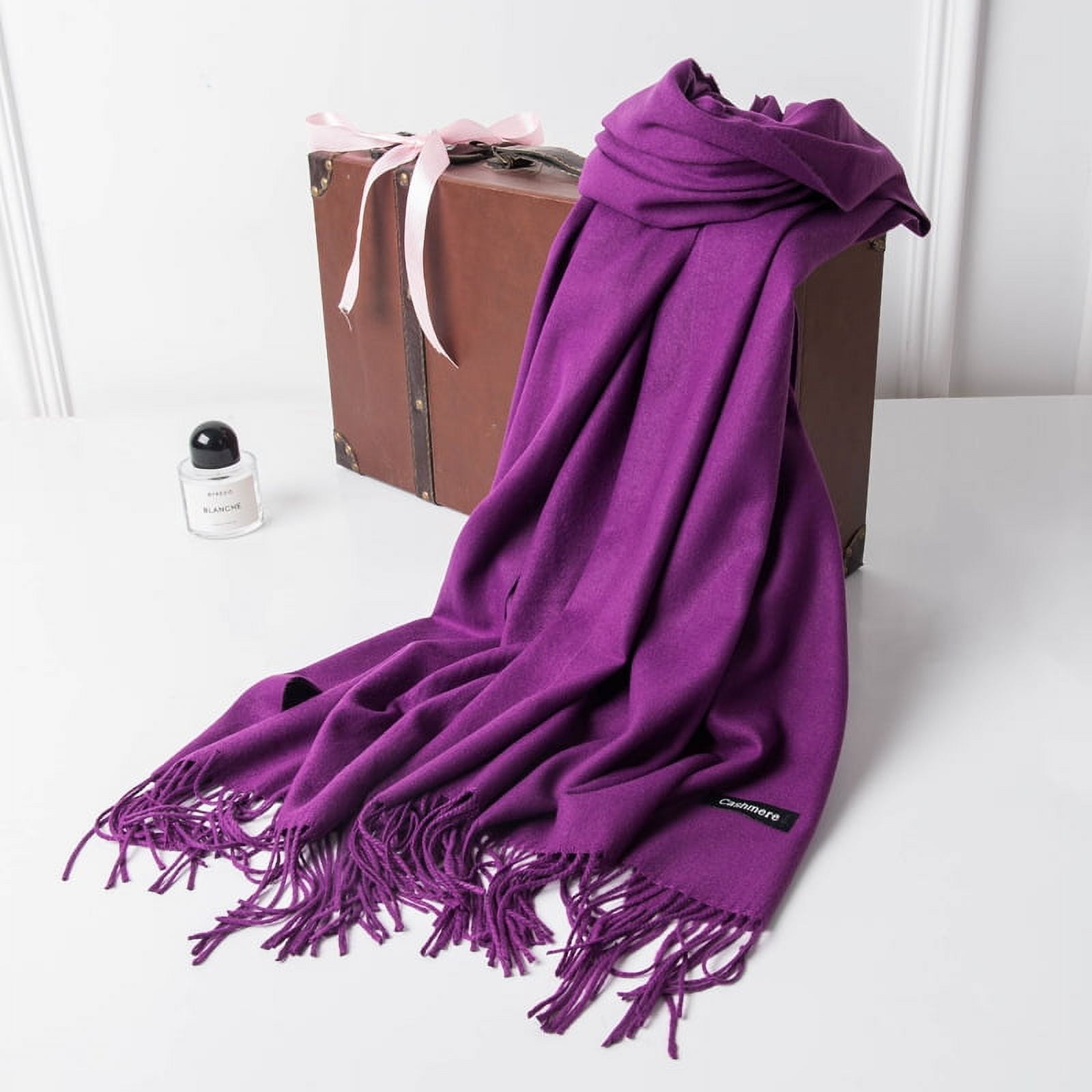 Womens Winter Scarf Cashmere Feel Pashmina Shawl Wraps Soft Warm Blanket  Scarves for Women 