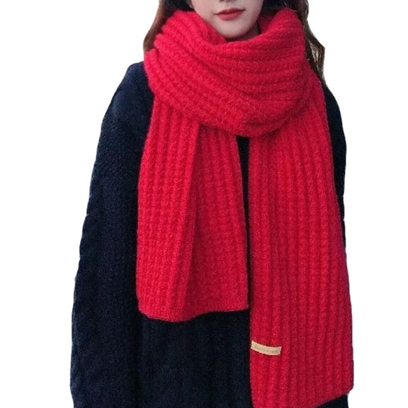 Womens Winter Scarf, Cold Weather Chunky Knit Scarf,Warm Thick Scarf and Cold Weather Snow Gear