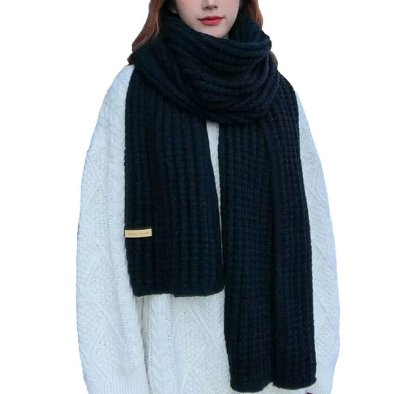 Womens Winter Scarf, Cold Weather Chunky Knit Scarf,Warm Thick Scarf and Cold Weather Snow Gear