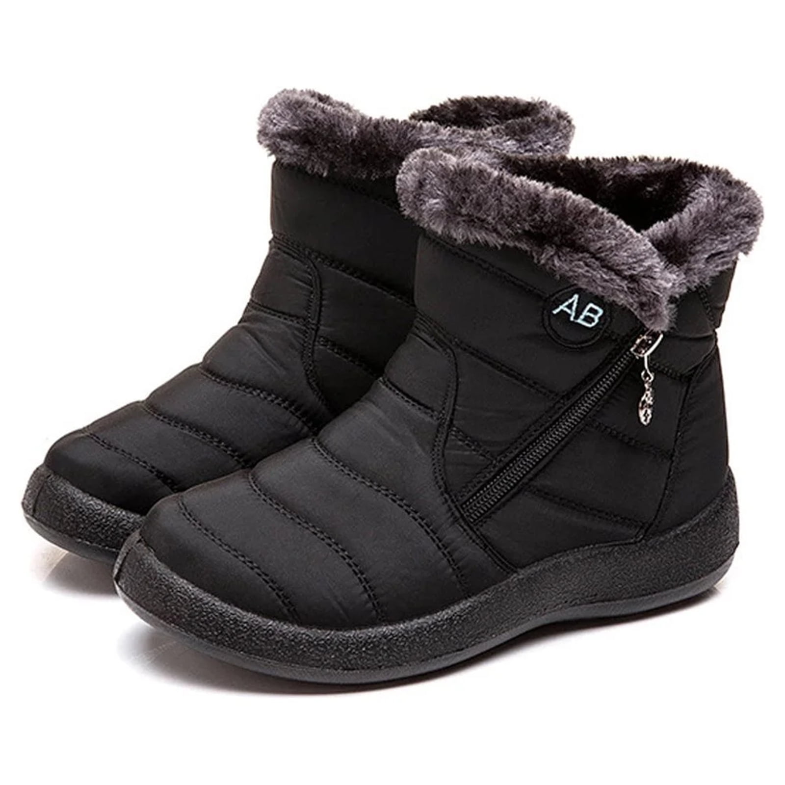 Snow Boots Women Nearby Dannto Women's Fur-Lined Winter Boots