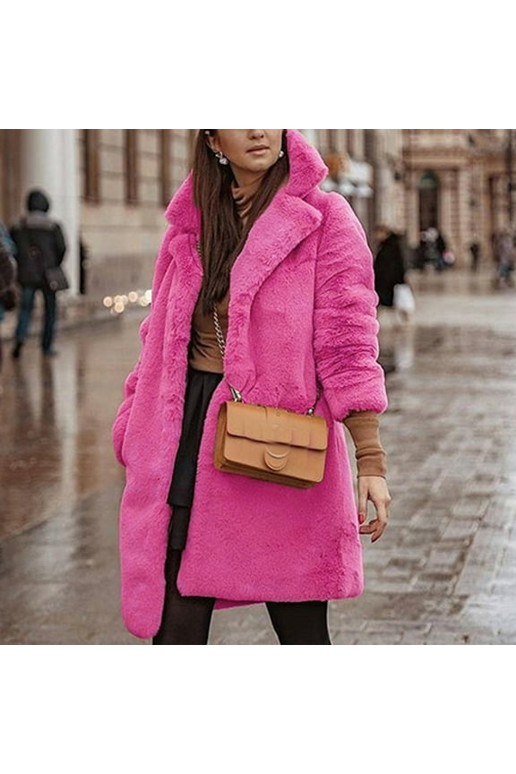 Womens Winter Teddy Bear Jackets Ladies Warm Outwear Kindling Jacket Leather Hooded Jacket Women Jacket Women Fashion Elderly Jacket Jackets for Women Lost Peak Jacket Large Jackets for Women Zip