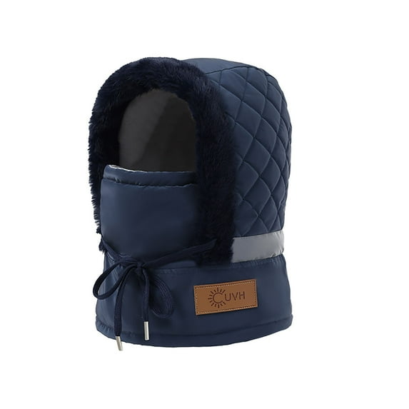 Womens Winter Warm Fleece Beanie Cap Windproof Winter Face Mask Hats Warm Fleece Ski Mask Warm Waterproof Hoooed Face Cover Hat Cap Scarf
