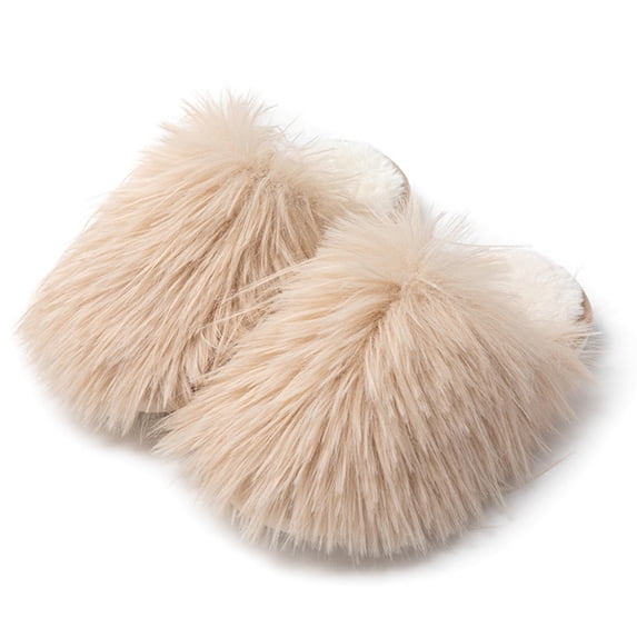 CHUMUD Womens Winter Warm Fluffy Plush House Slipper Closed-Toe Indoor/Outdoor Slide Shose Non-Slip Cozy Home Slipper Gifts