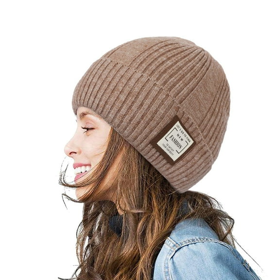 Womens Winter Woolen Hat Womens Loose Woolen Hat Oversized Knitted Warm Winter Hat Suitable For Cold Weather One Size Trapper Hat Women Hat for Cold Weather Men