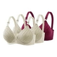 Womens Wirefree Bra 3 Pack, Soft Everyday Bralette | Comfort Triangle ...