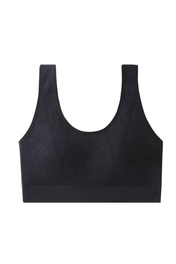 Womens Wireless Bra, Comfort for Women Seamless Full Coverage Medium Impact Workout Bras Strappy Back Bralettes Exercise Athletic Bras Running Bra Sujetadores Deportivos Para Mujer