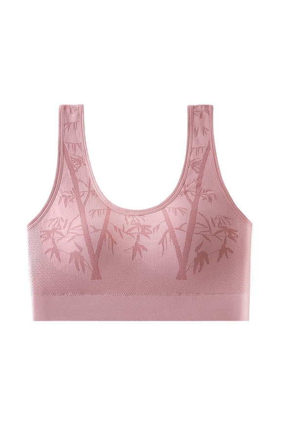 Womens Wireless Bra, Comfort for Women Seamless Full Coverage Medium Impact Workout Bras Strappy Back Bralettes Exercise Athletic Bras Running Bra Sujetadores Deportivos Para Mujer