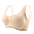 thumbnail image 1 of Womens Wireless Bra, Full-Coverage Pullover Stretch-Knit Bra, Smoothing T-Shirt Bra Plus Size Soft Everyday Sleep Bras for Women Girls, 1 of 6