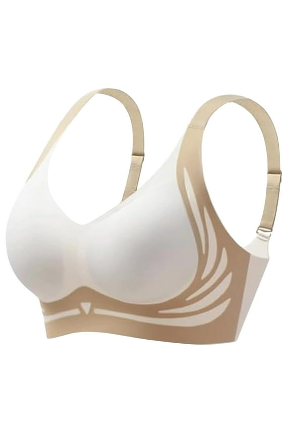 Womens Wireless Bras Comfortable Push Up Bra No Underwire Bra Full Support Lift Bralette Everyday Seamless Tshirt Bras Super Gather Bra Soft Comfortable Gather Bra Wireless Bra Bra Everyday Sports Br