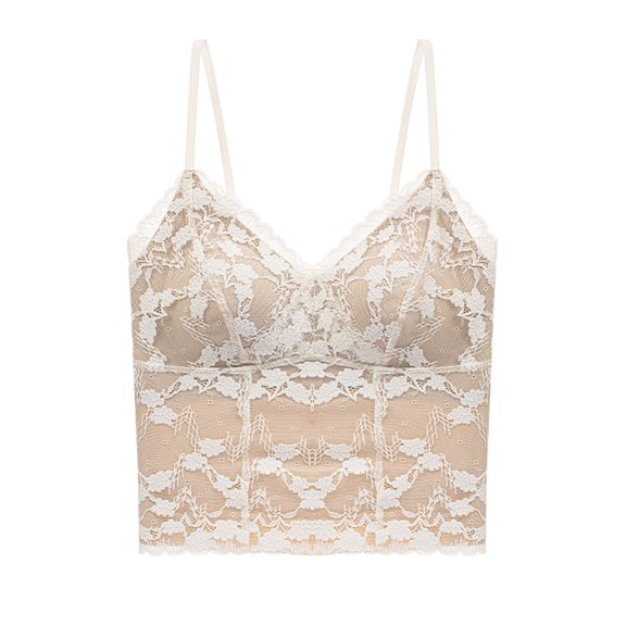 Womens Wireless Bras Comfortable Push Up Bra No Underwire Bra Full Support Lift Bralette Everyday Seamless Tshirt Bras (Beige,M)