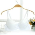thumbnail image 1 of Womens Wireless Bras Comfortable Push Up Bra No Underwire Bra Full Support Lift Bralette Everyday Seamless Tshirt Bras,White,S, 1 of 6
