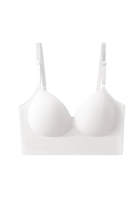 Womens Wireless Bras Fashion Solid Color Adjustable Shoulder StrapsFree And Breathable Lightweight,Breathable bras