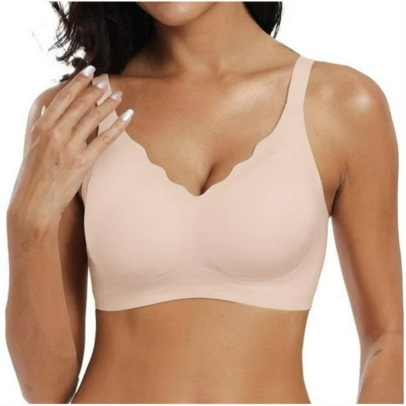 Womens Wireless Bras No Underwire Seamless Everyday Bra Soft Support Breathable Comfortable T Shirt Bra
