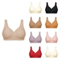 thumbnail image 1 of Womens Wireless Jelly Bra Plus Size Supportive Seamless Bras Full Coverage Push Up Comfortable No Underwire Tshirt Bras, 1 of 4