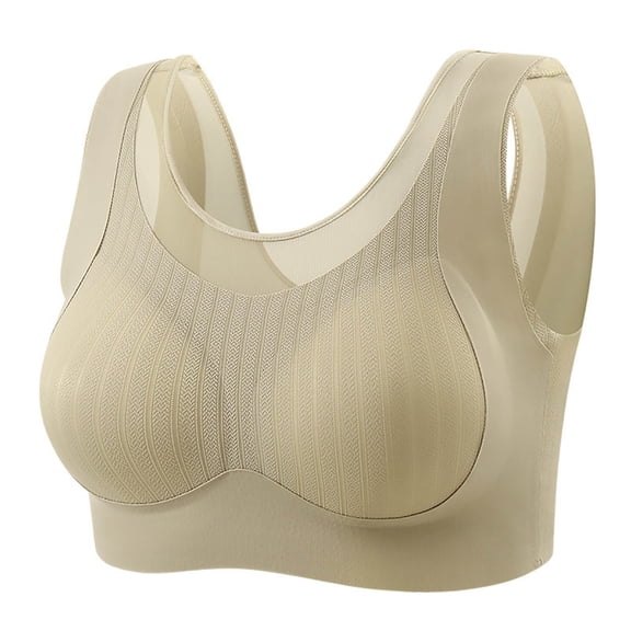 Womens Wireless Push up Bra, Seamless Support Full Cup Bralette, T Shirt Brassiere Everyday Sport