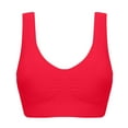 thumbnail image 1 of Womens Wireless Seamless Bras Full Coverage Supportive Lounge Bra Push Up Plus Size Sports Bra Comfortable Tshirt Bras, 1 of 6