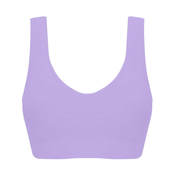 Womens Wireless Seamless Bras Full Coverage Supportive Lounge Bra Push Up Plus Size Sports Bra Comfortable Tshirt Bras