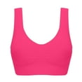 thumbnail image 1 of Womens Wireless Seamless Bras Full Coverage Supportive Lounge Bra Push Up Plus Size Sports Bra Comfortable Tshirt Bras, 1 of 6