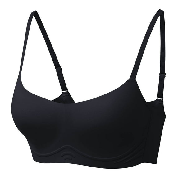 Womens Wireless Seamless Bras No Underwire Padded Bralette Adjustable Comfort Everyday Sleep Bra