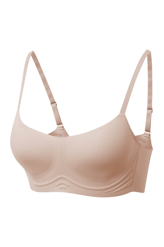 Womens Wireless Seamless Bras No Underwire Padded Bralette Adjustable Comfort Everyday Sleep Bra