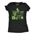 thumbnail image 1 of Womens Witchy AF T Shirt Funny Spooky Halloween Witch Lovers Tee for Ladies Womens Graphic Tees, 1 of 7