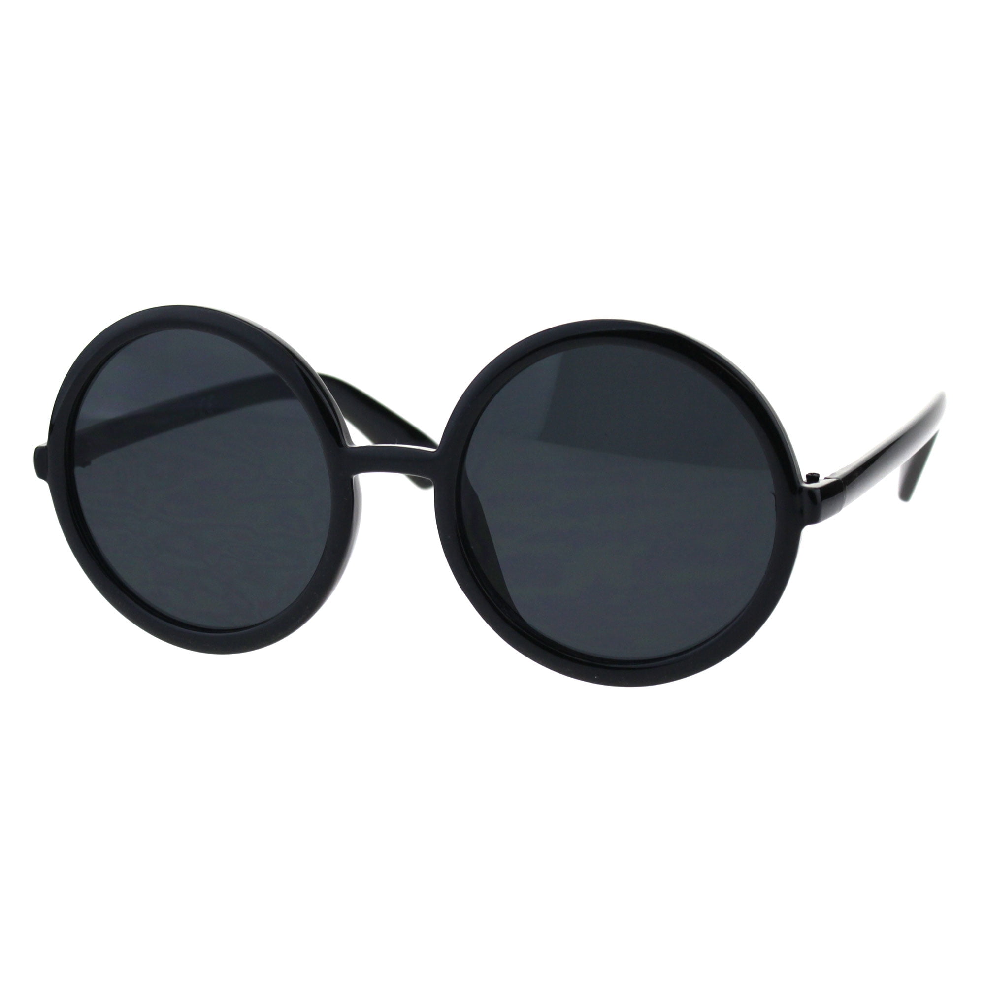 Womens Wizard Round Circle Lens Plastic Mod Fashion Sunglasses Black d4824894 d51e 4240 af31 11421321d63a 1.61d0bf47d58c5cdfa3ab179bb63d2c74