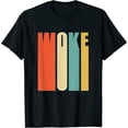 thumbnail image 1 of Womens Woke Af Shirt - Extremely Woke T-Shirt In Retro 60S Style Black X-Large, 1 of 5