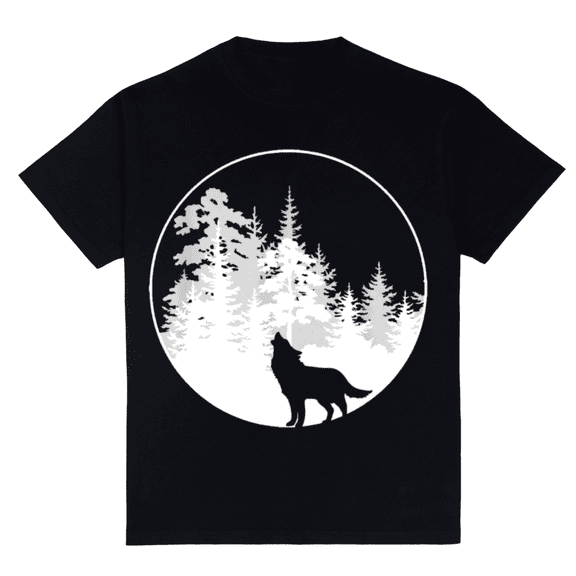 Womens Wolf T-Shirts Alpha Wolf Shirts Wolves Lovers Short Sleeve Tee Tops