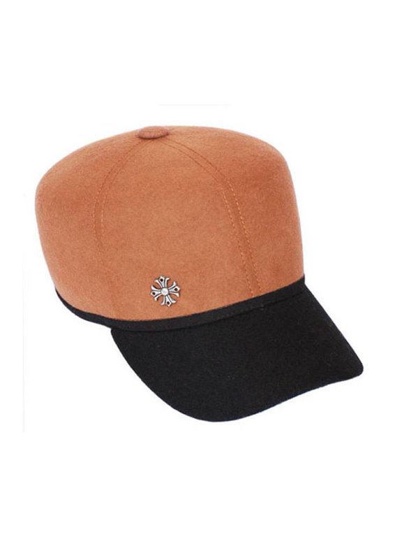 Womens Wool Baseball Cap - Camel