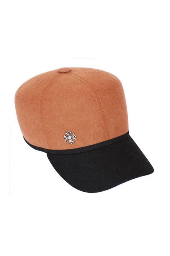 Womens Wool Baseball Cap - Camel