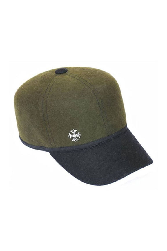 Womens Wool Baseball Cap - Olive
