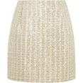 thumbnail image 1 of Womens Wool Plaid Mini Skirt Fall Winter High Waisted Bodycon Pencil Skirt, 1 of 7