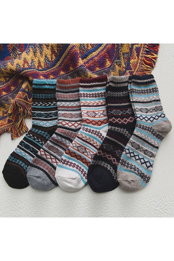 Womens Wool Socks Winter Athletic Socks Crew Sock Warm Hiking Merino Wool Socks Soft Thick Mid Calf